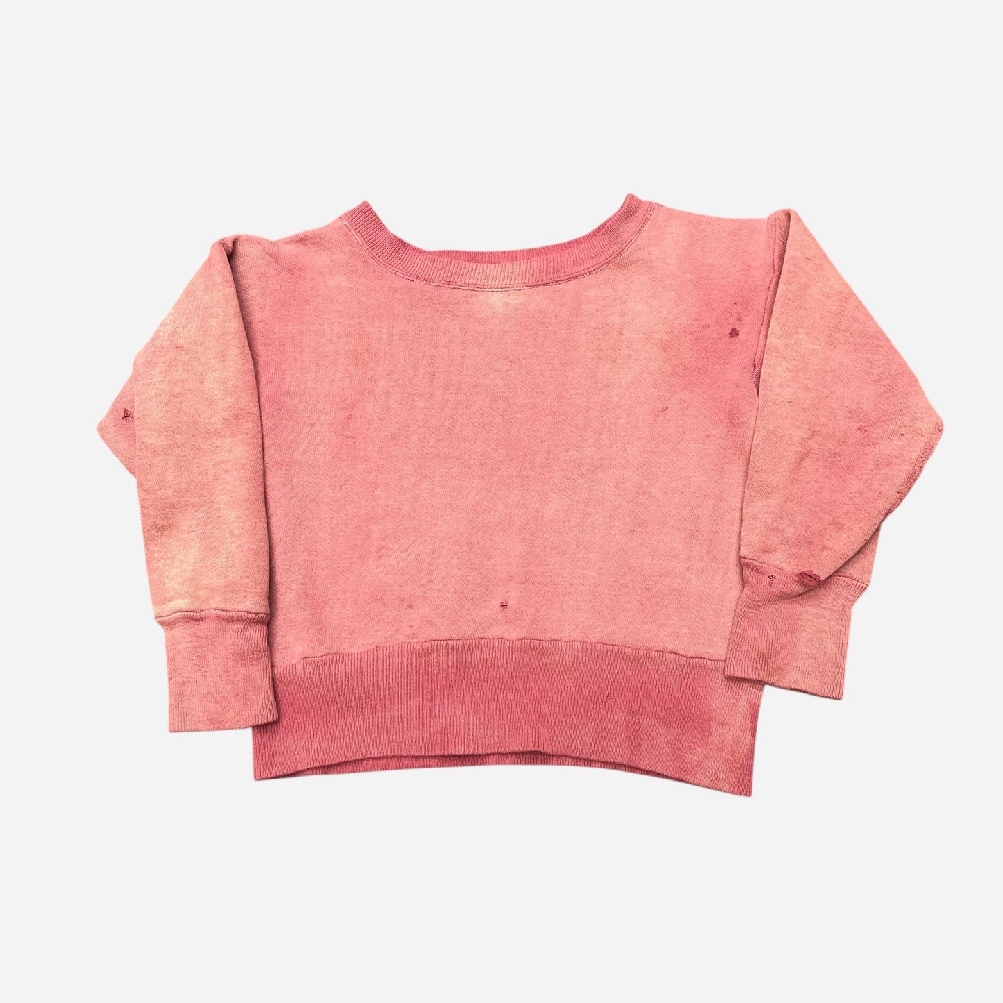 1940s Red sun faded cotton sweatshirt (XS)