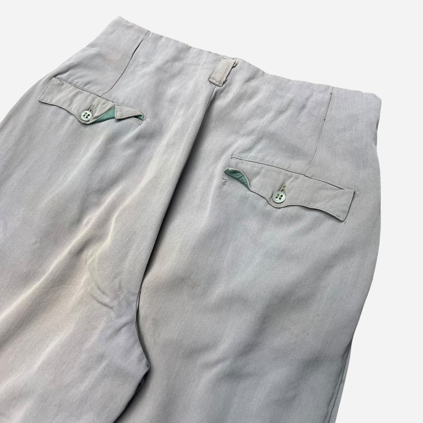 1940s Purple rayon pleated pants (29w)