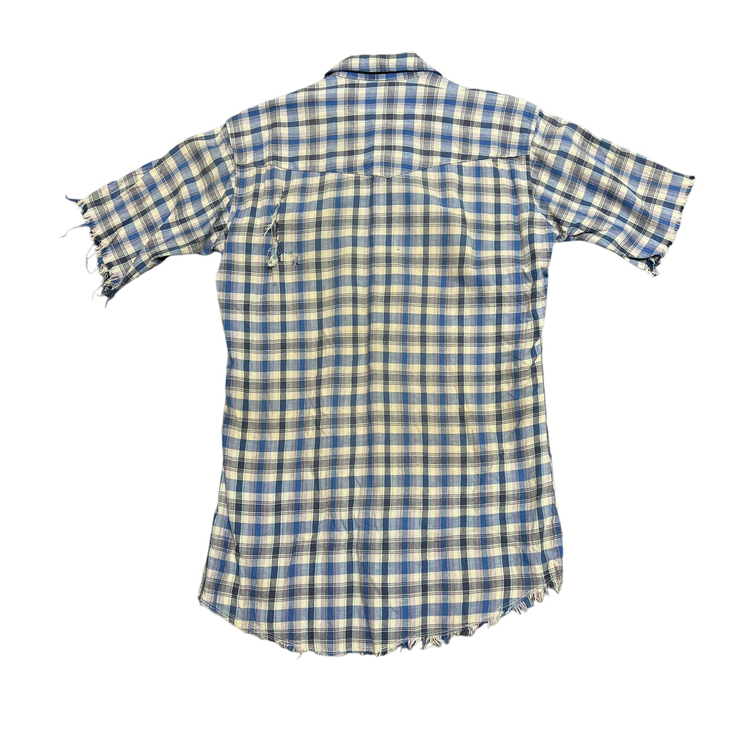 1960s H bar C pearl snap cotton flannel (M)