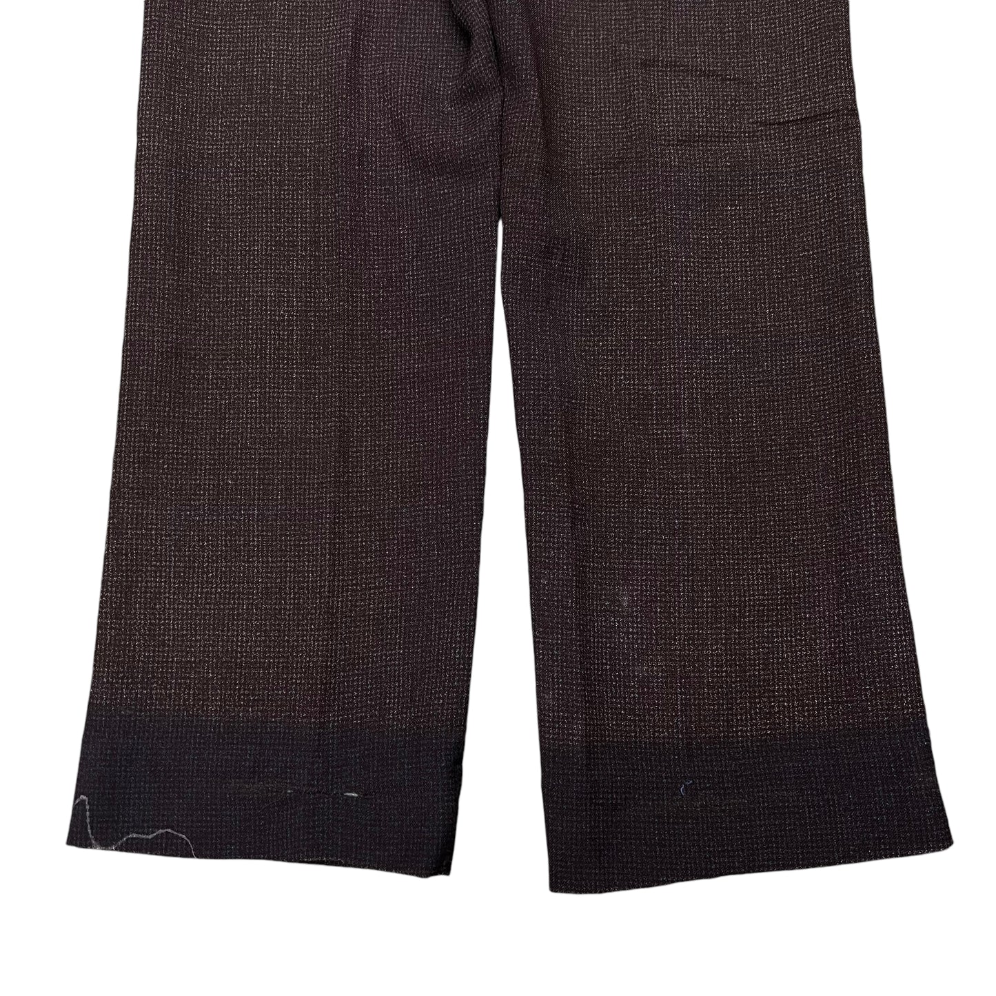 1930s NRA brown faded cotton/wool blend fleck pattern pants (34w)