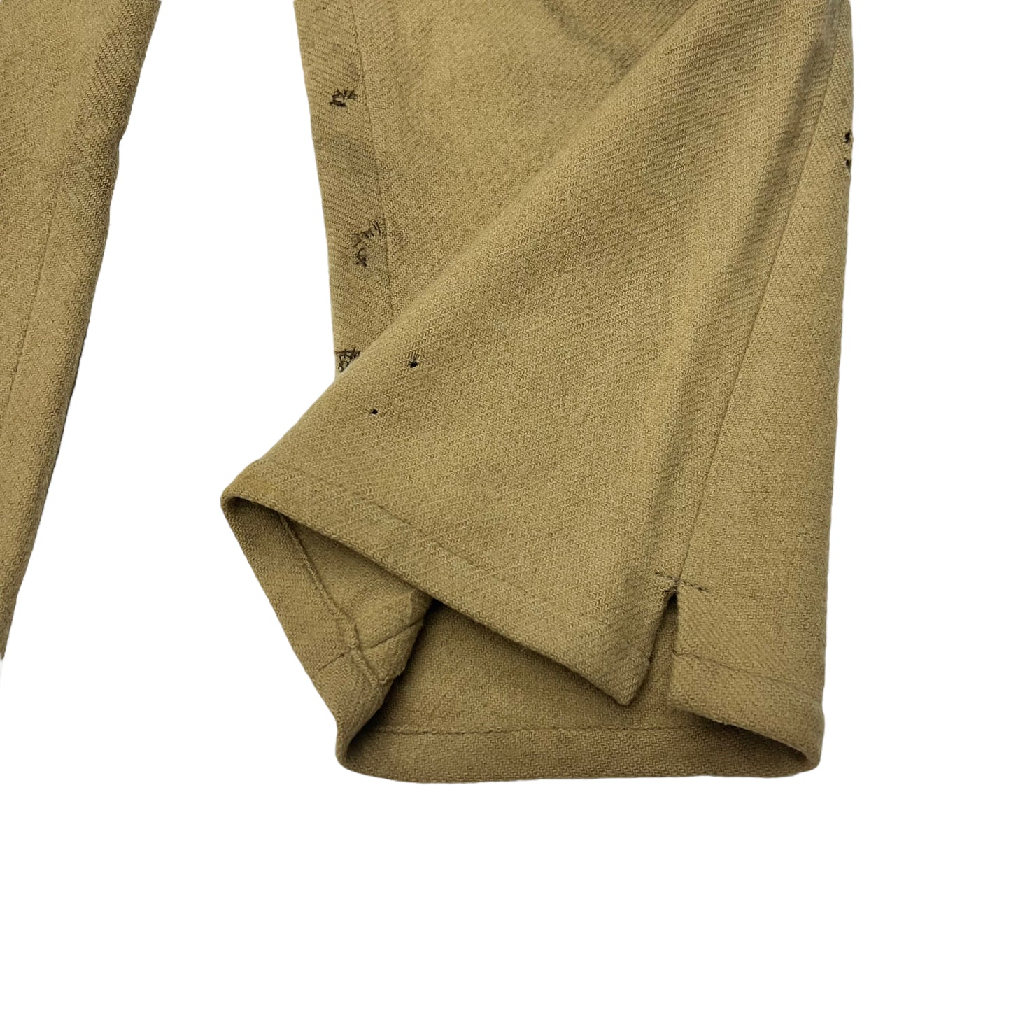 1890s-1920s Civil War theatrical costume pants patched wool (35w)