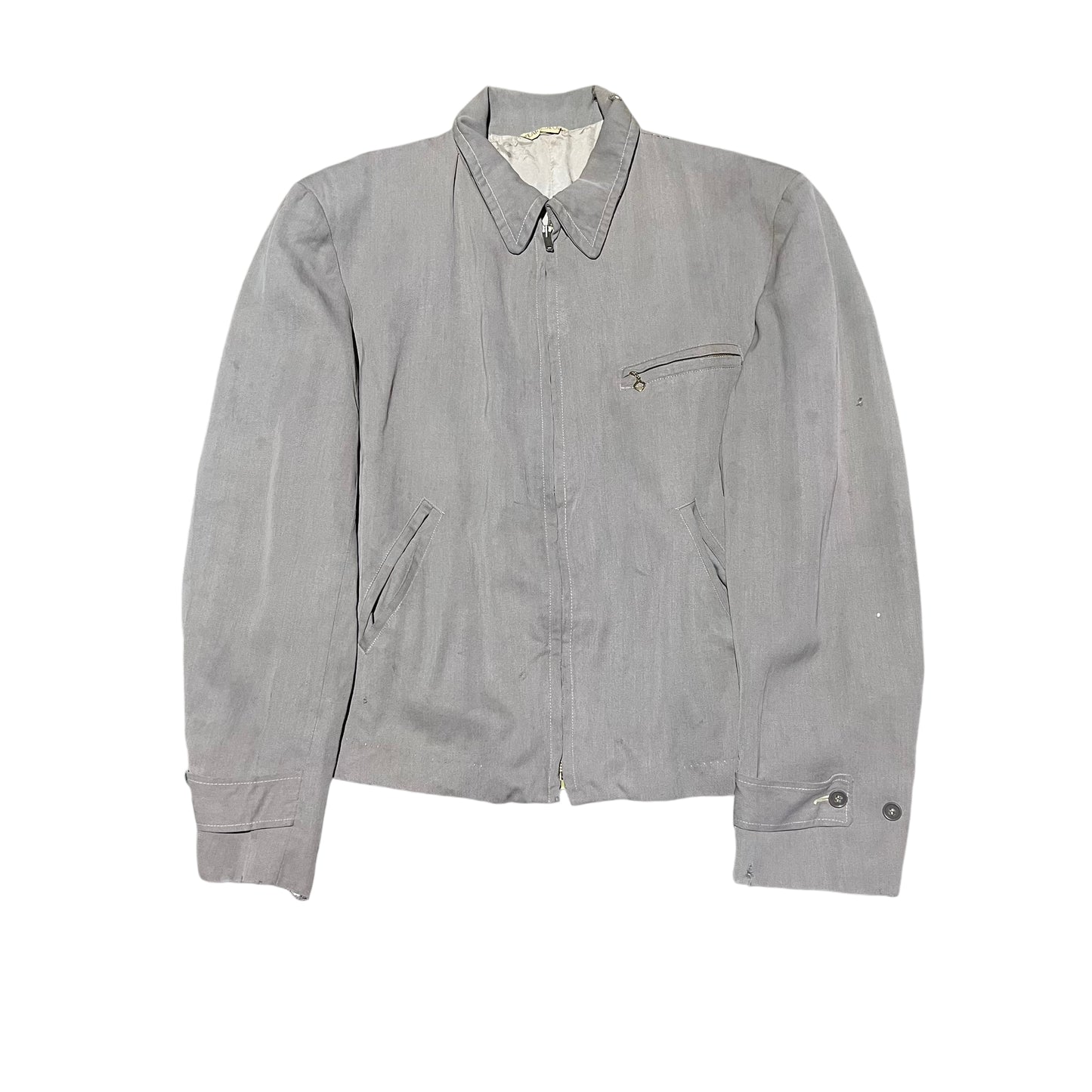 1940s Gabardine belt back jacket (M)
