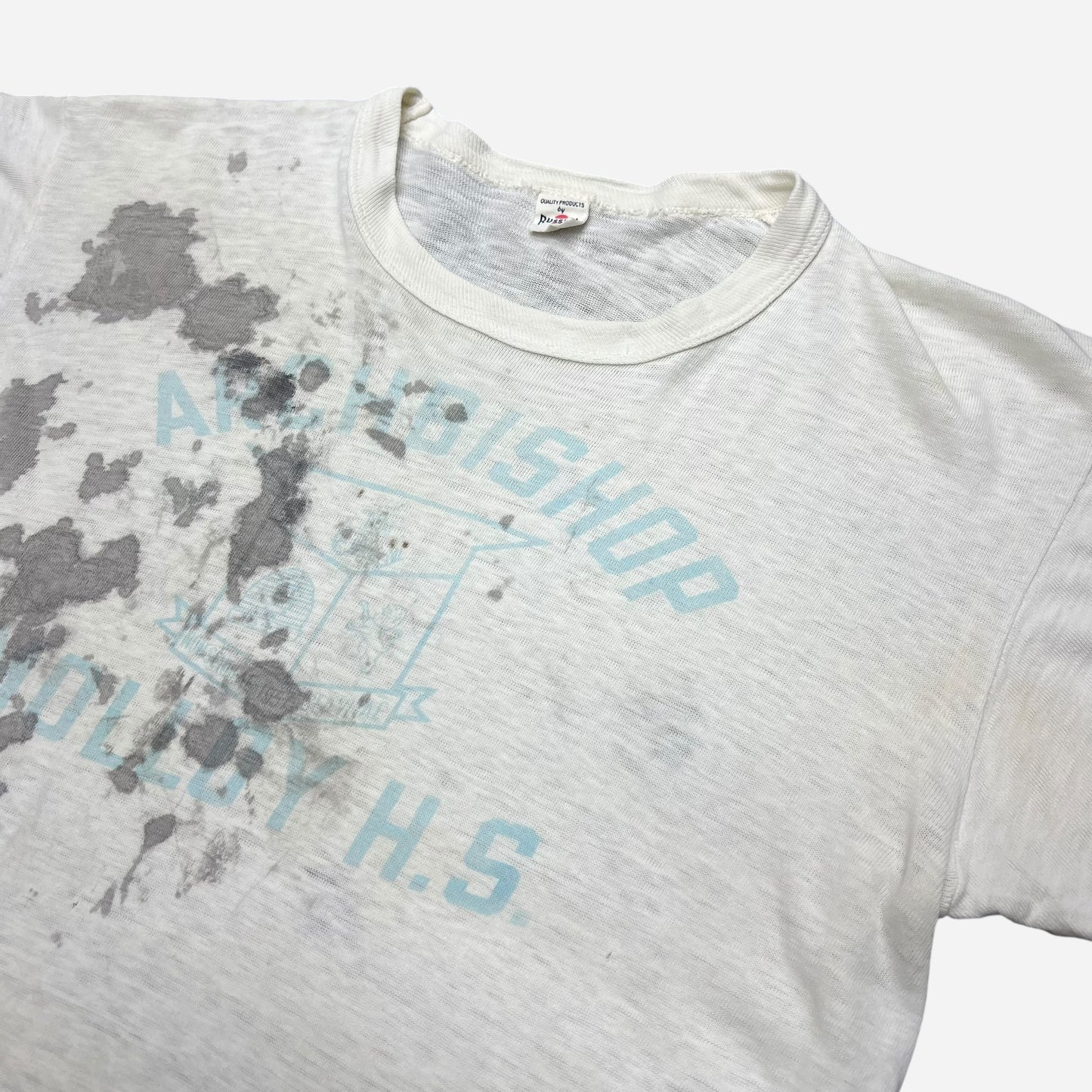 1950s Russel high school white t shirt (M)