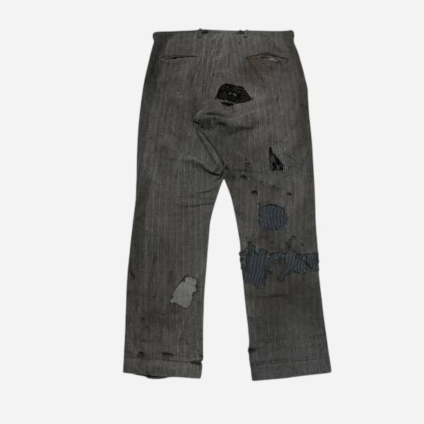 1910s Heavy cotton hbt salt and pepper pants (35w)