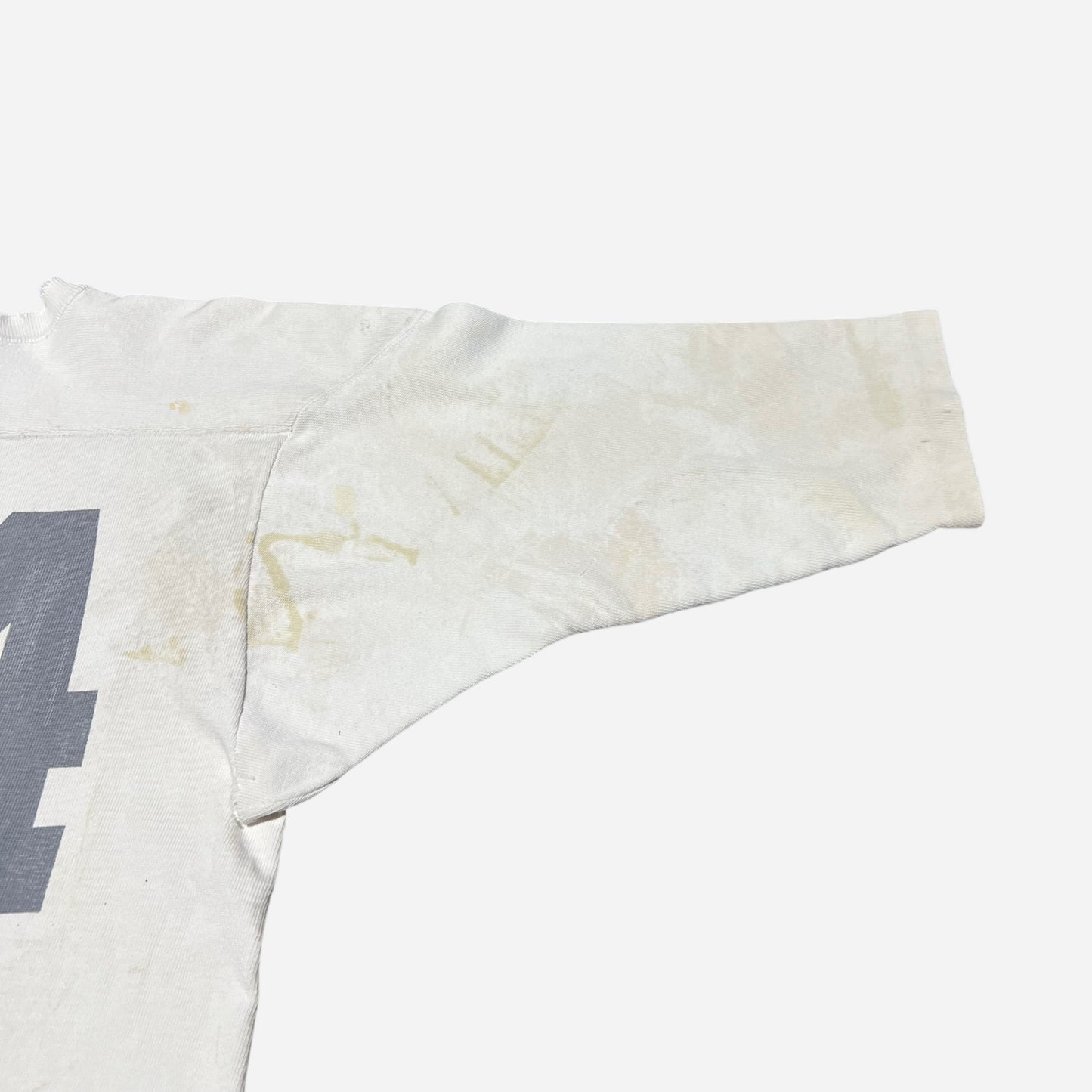 1940s 1950s White cotton jersey shirt (L)
