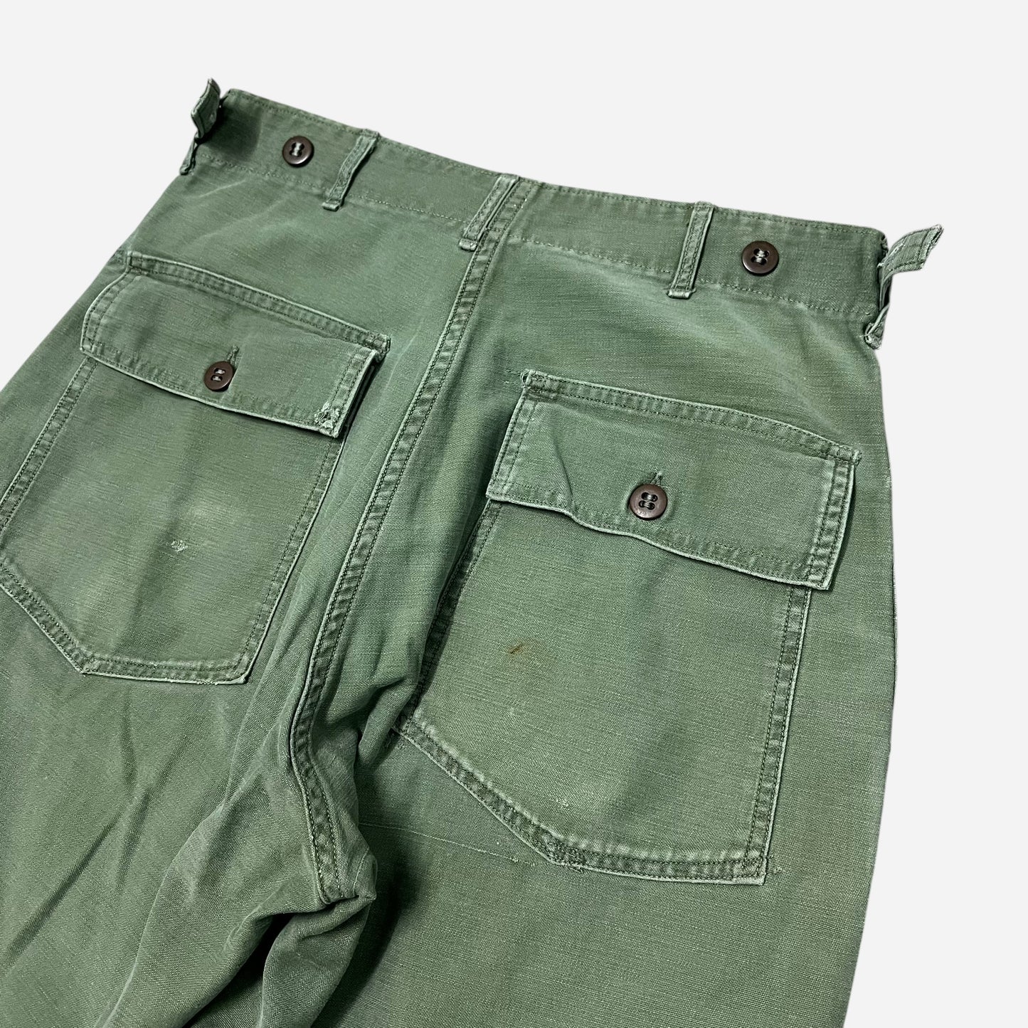 1950s OG 107 fatigue pocket button fly pants (29w)