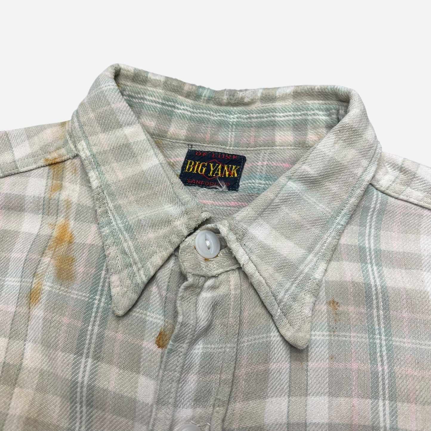 1940s Big Yank plaid cotton flannel (L)