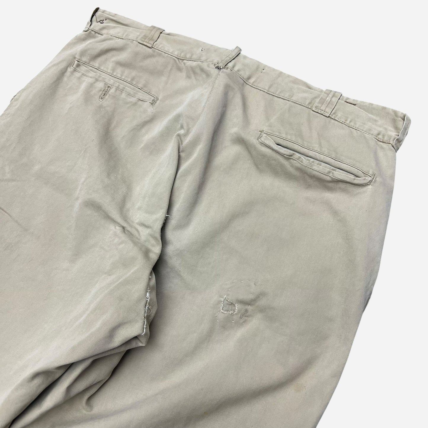 1950s Button fly khaki chino work pants (36w)