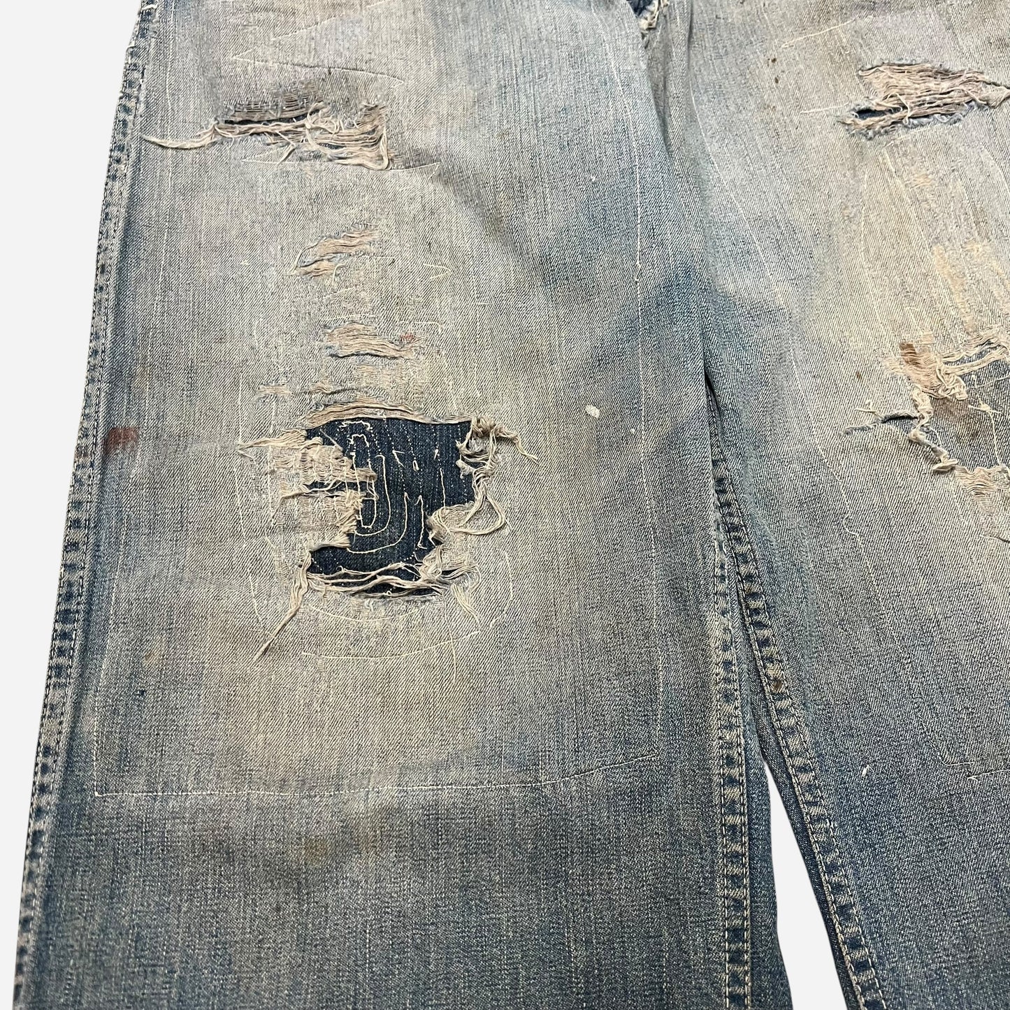 1950s Lace back repaired jeans (28w)