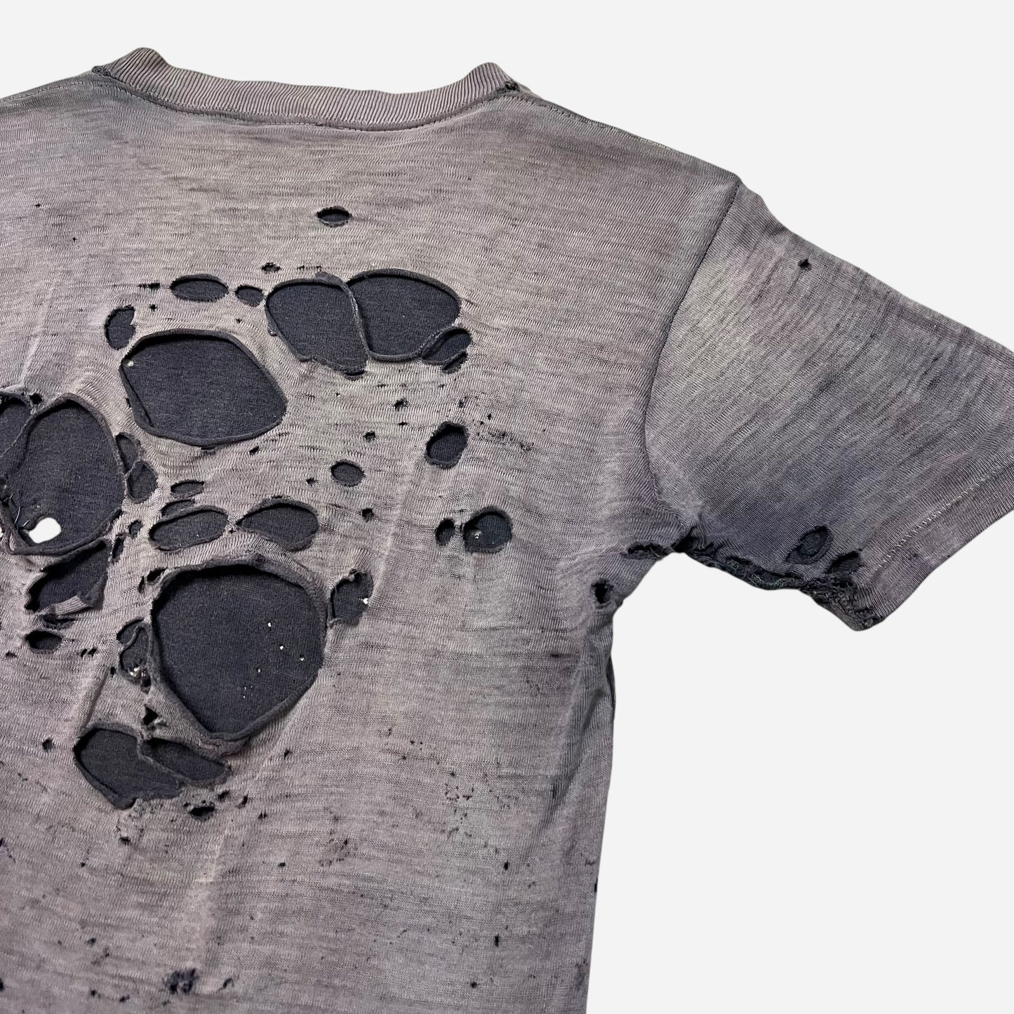 1950s Black sun faded thrashed t shirt (S)