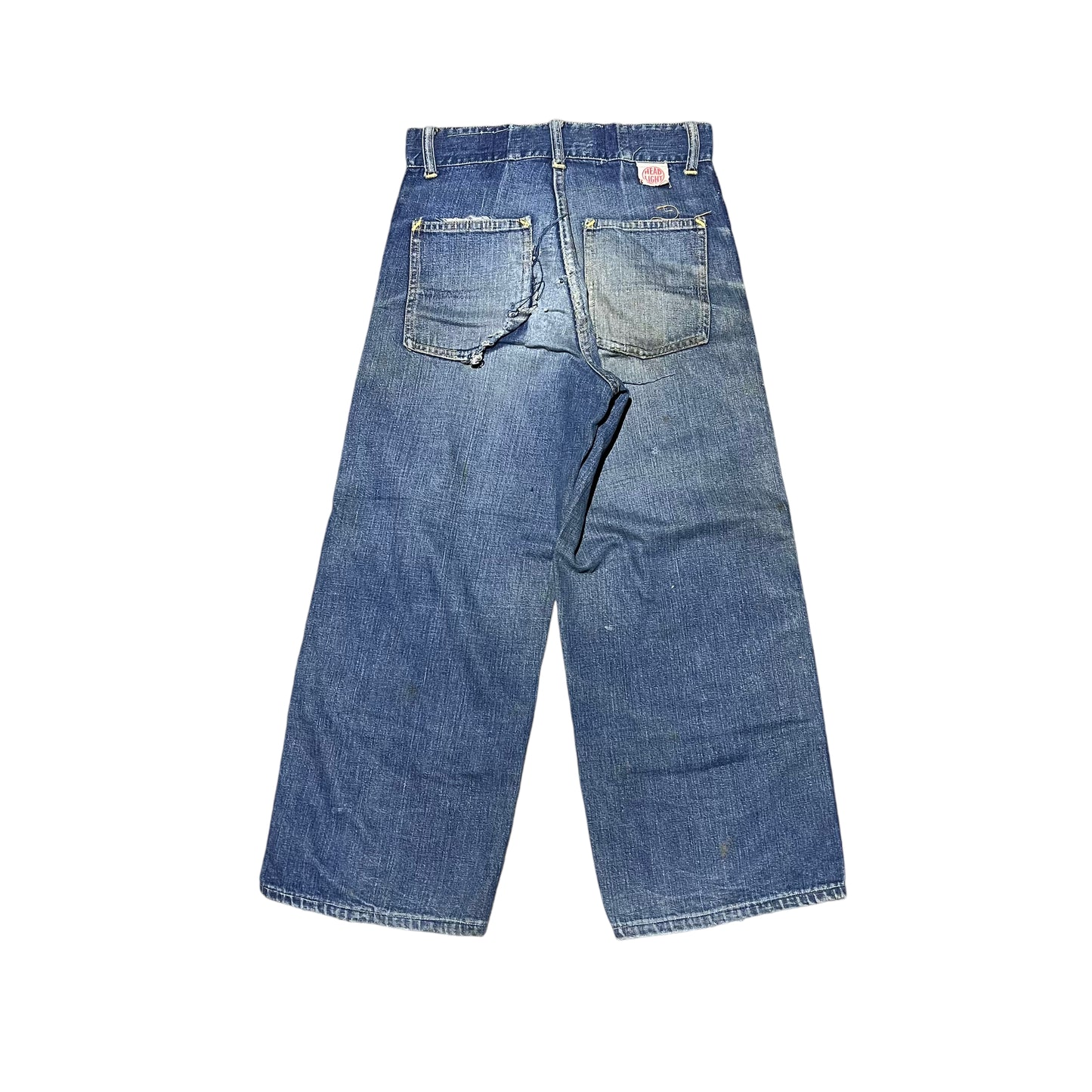 1940s Headlight mule flap pocket denim jeans (26w)