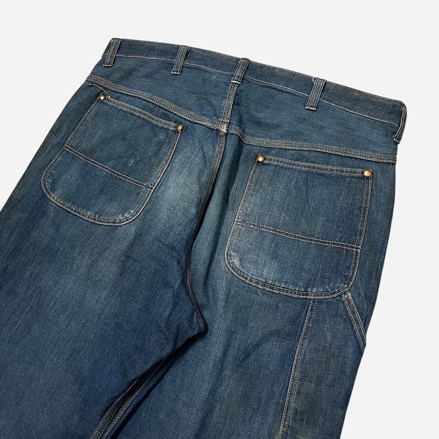 1940s Big Mac donut button fly dark wash jeans (34w)