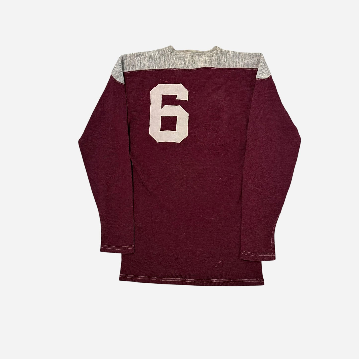 1940s Wool burgundy jersey (M)