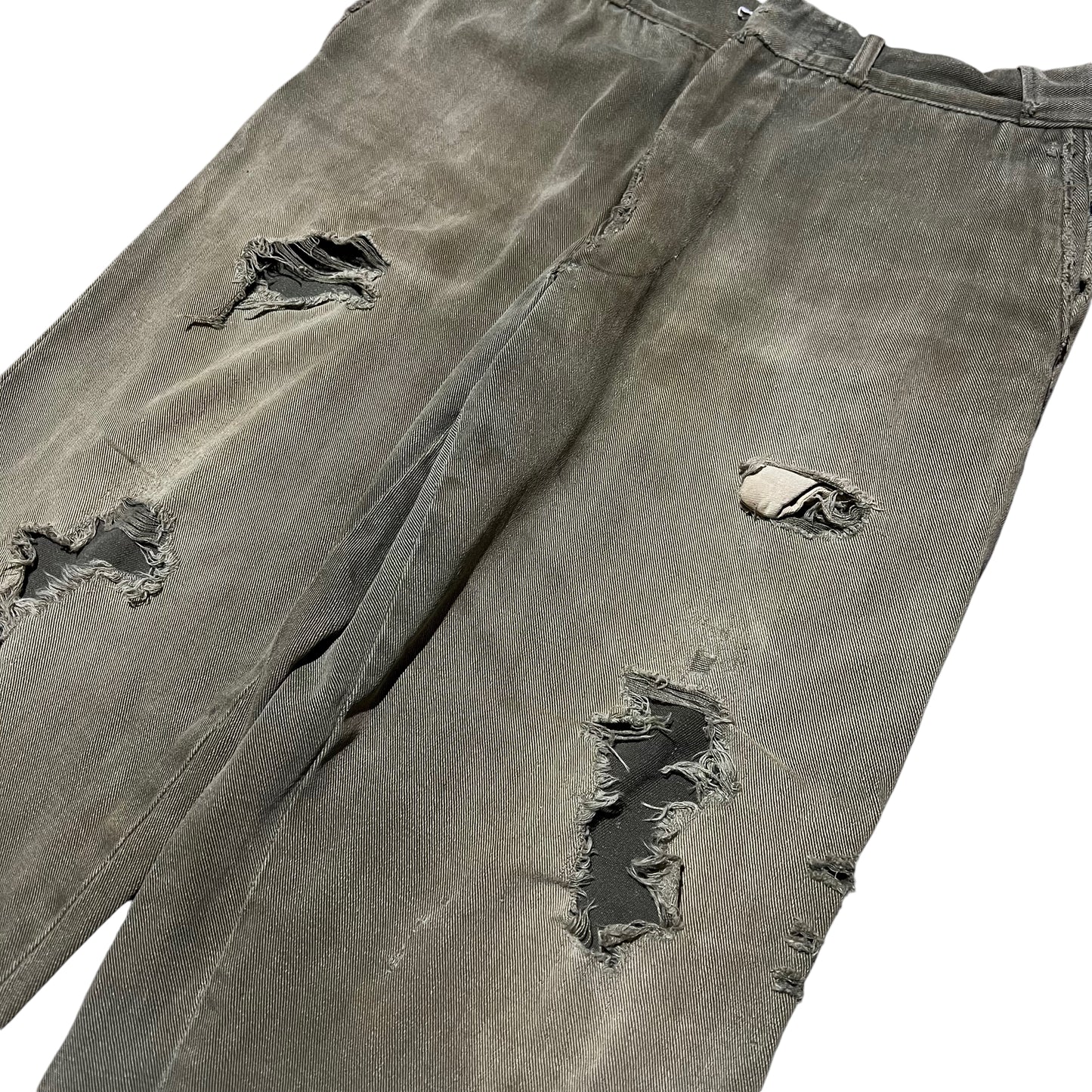 1950s Sweet Orr green whipcord work pants (34w)
