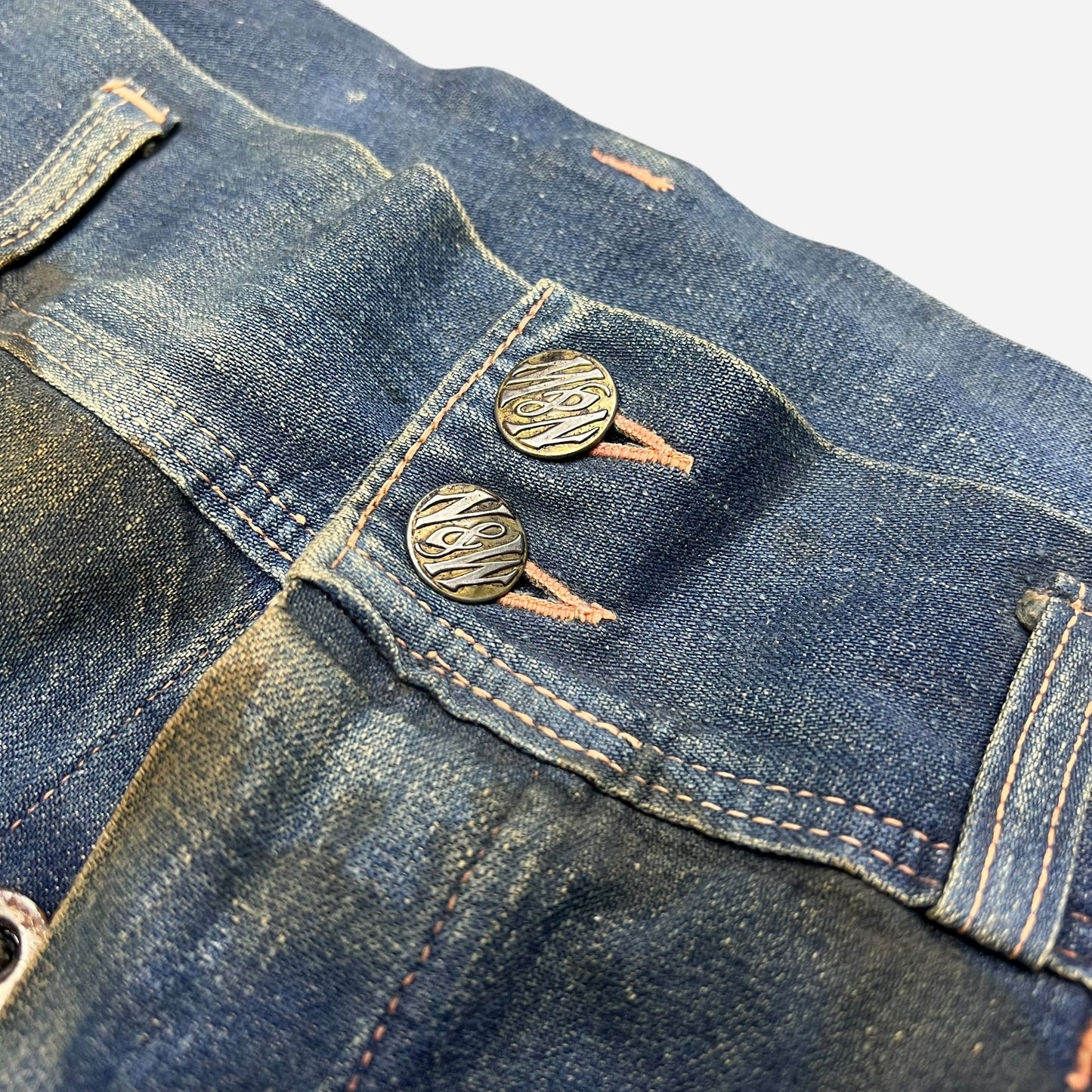 1940s N&W mule flap denim jeans as is (31w)