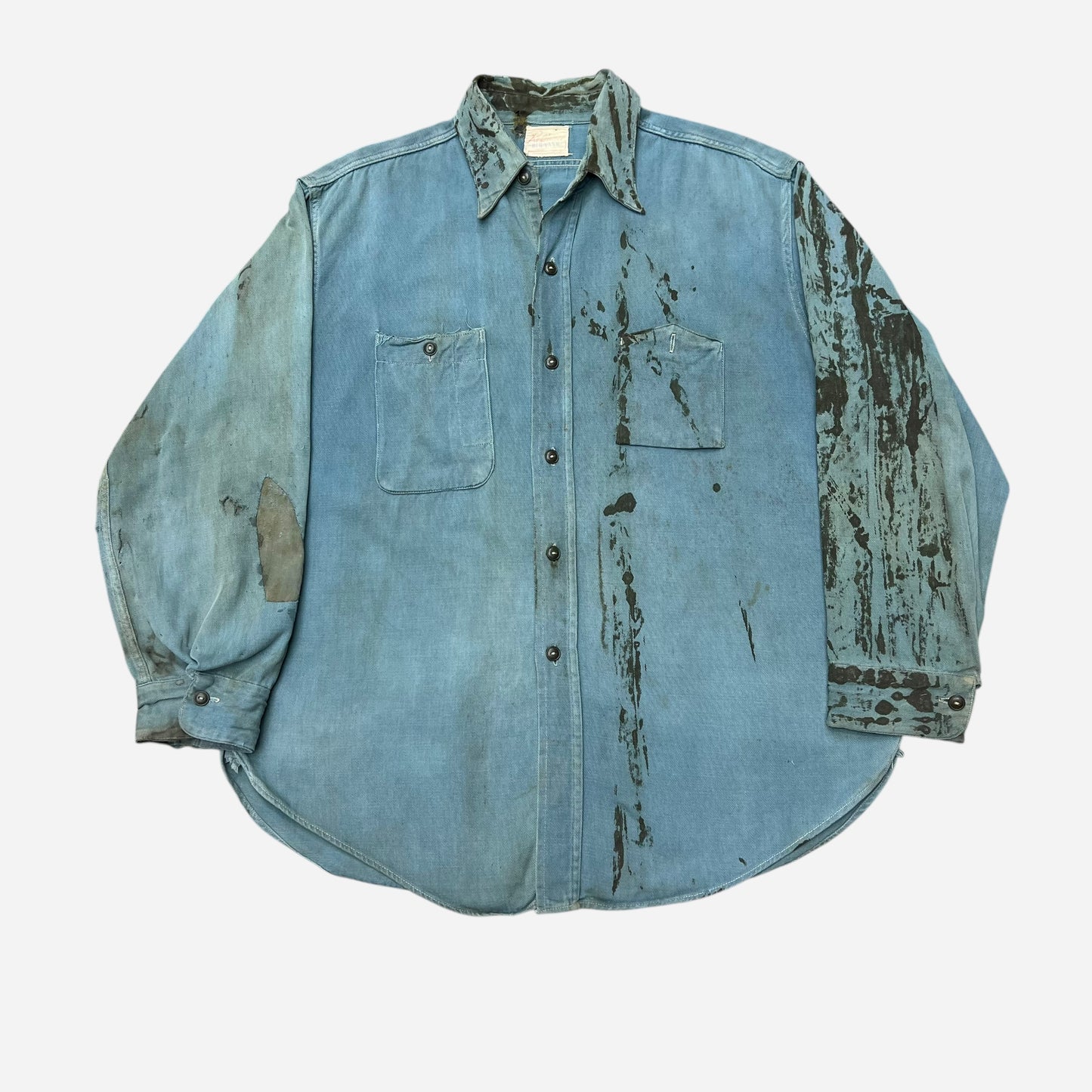 1940s Big Yank mountain cigarette pocket work shirt (L)