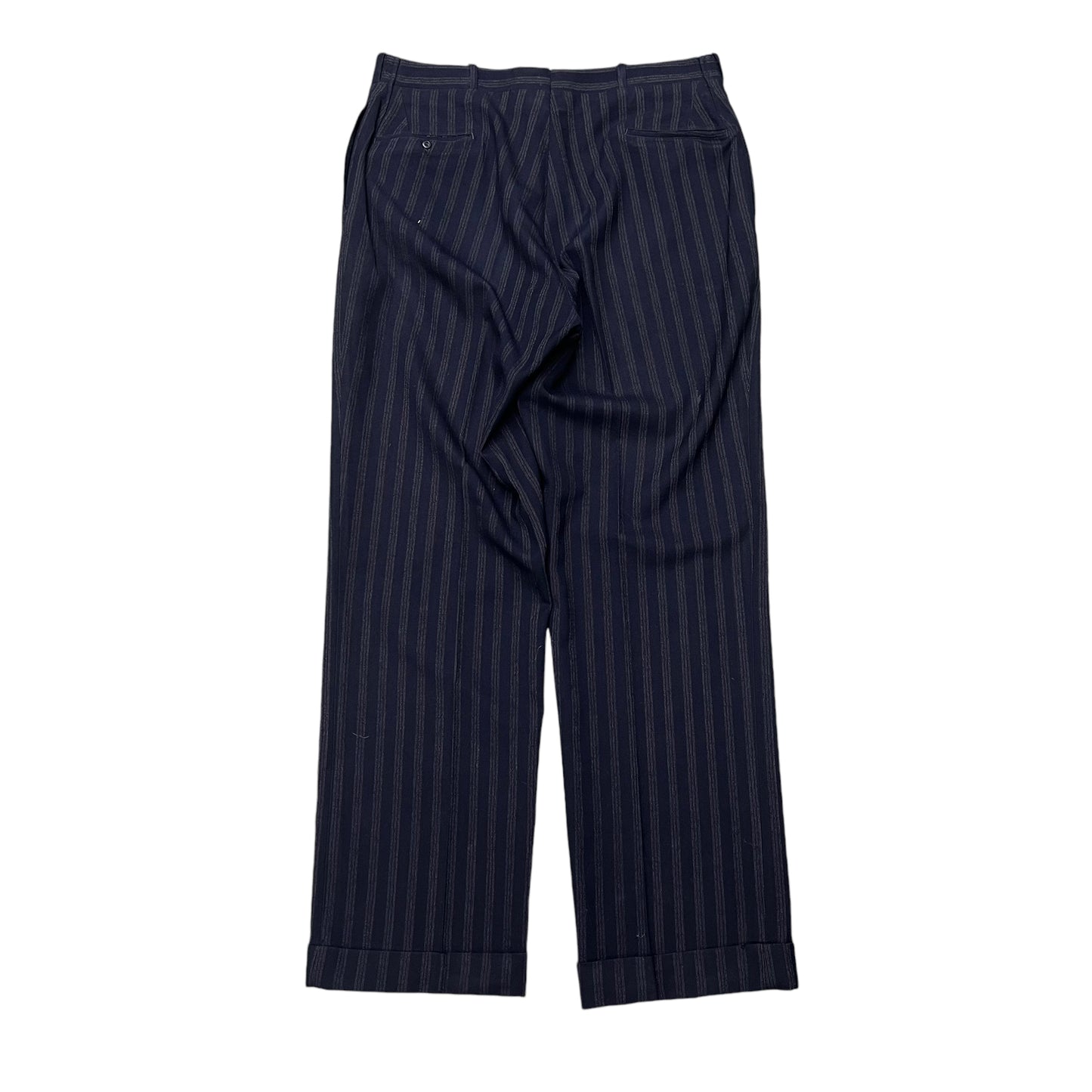 1910s 1920s Two piece pinstripe navy suit (42/ML)