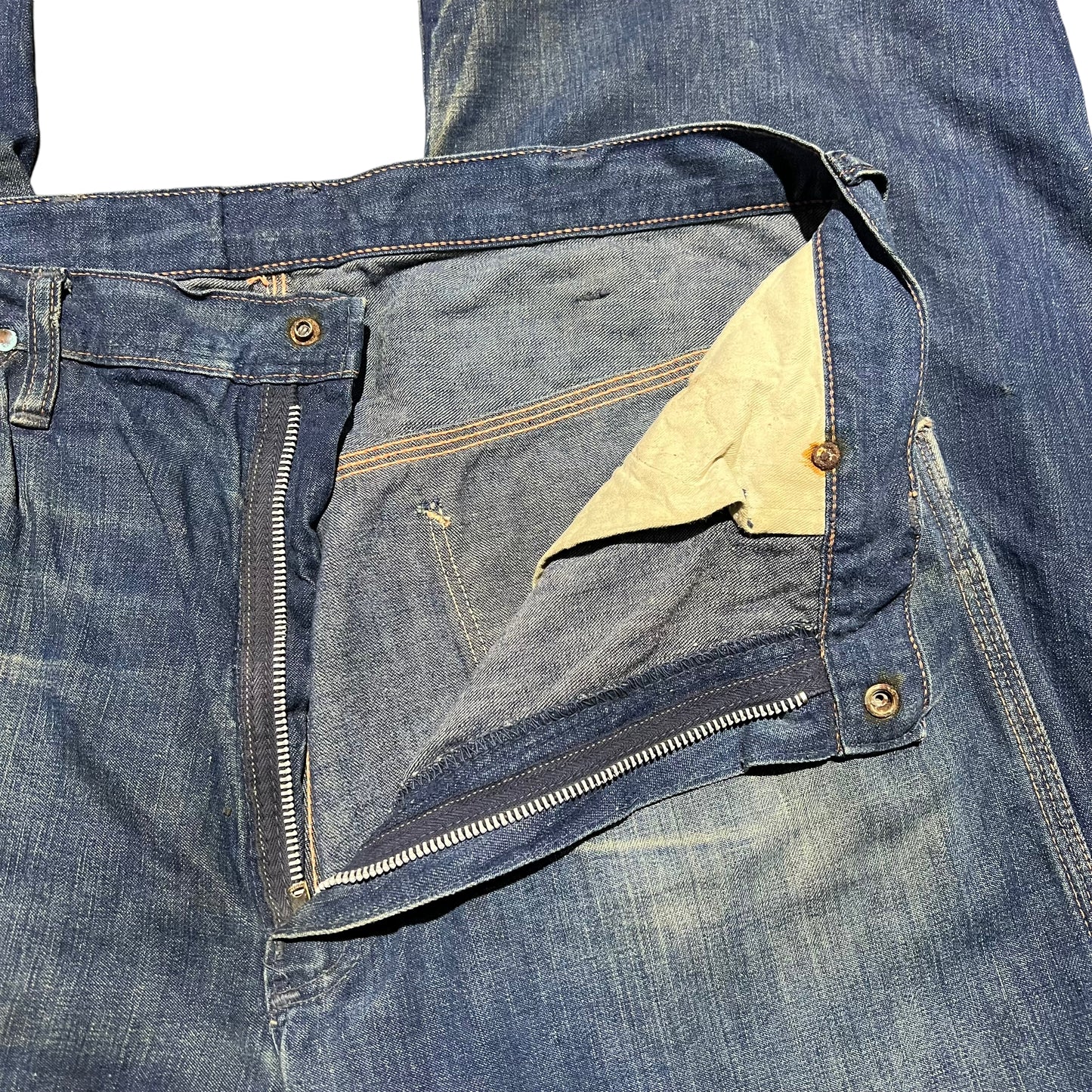 1950s Blue Bell dark wash denim jeans (34w)