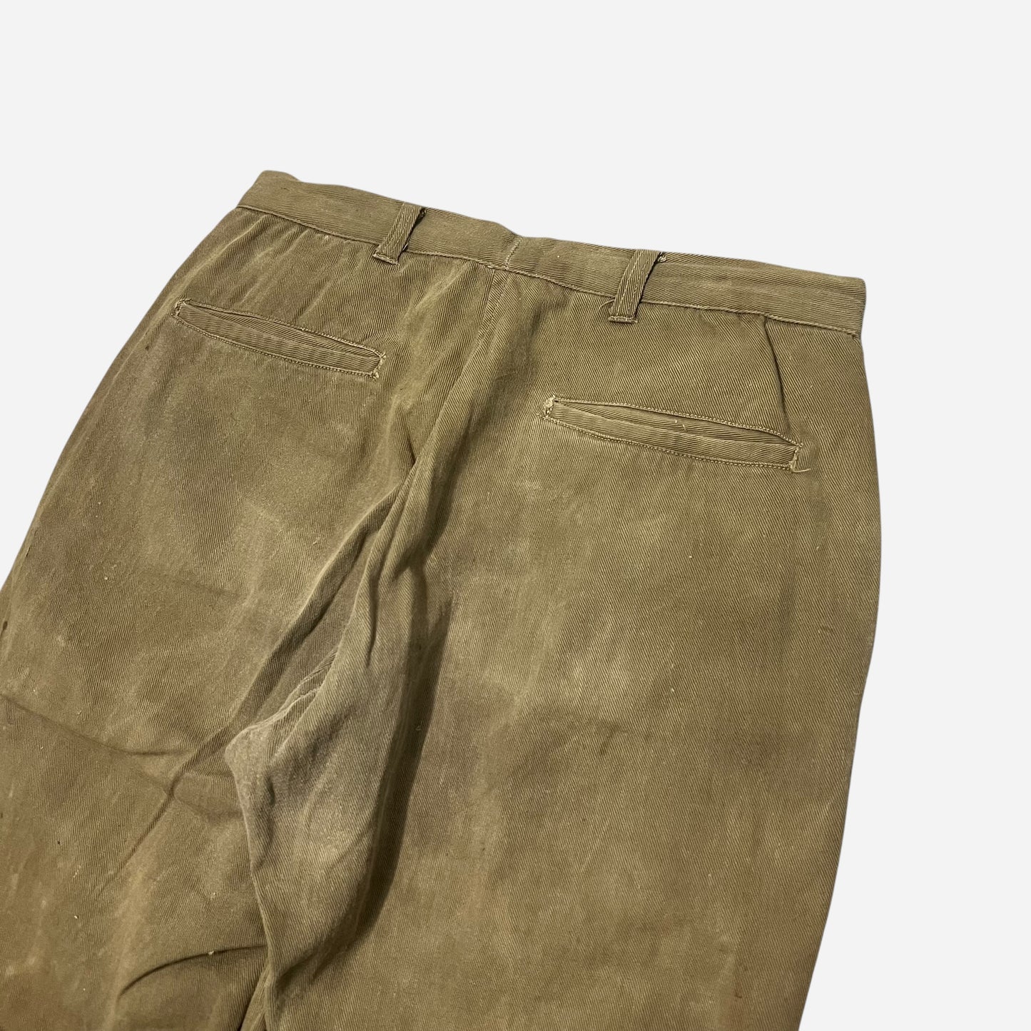 1930s Sweet Orr repaired khaki work pants