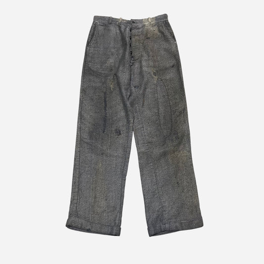 1940s Stifel moleskin salt and pepper work pants (30w)