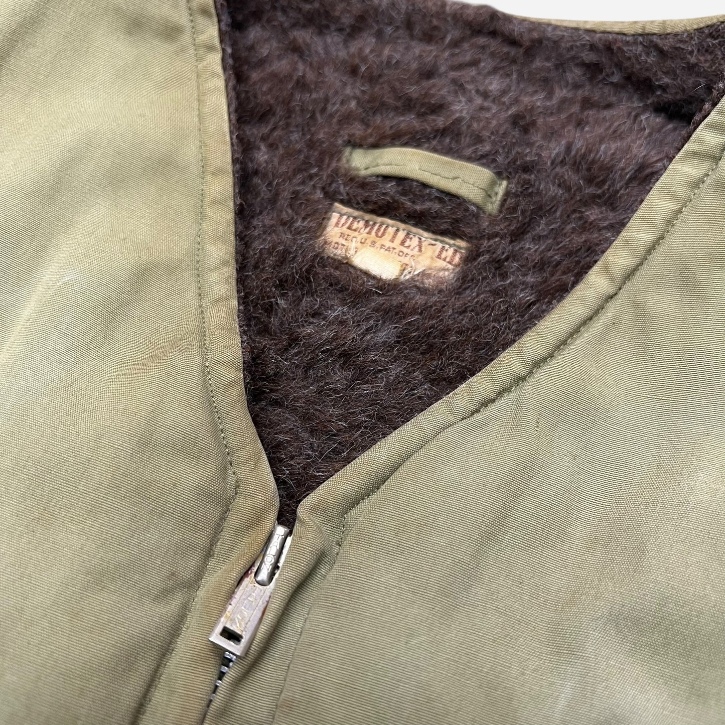 1940s Private purchase alpaca lined vest (M)