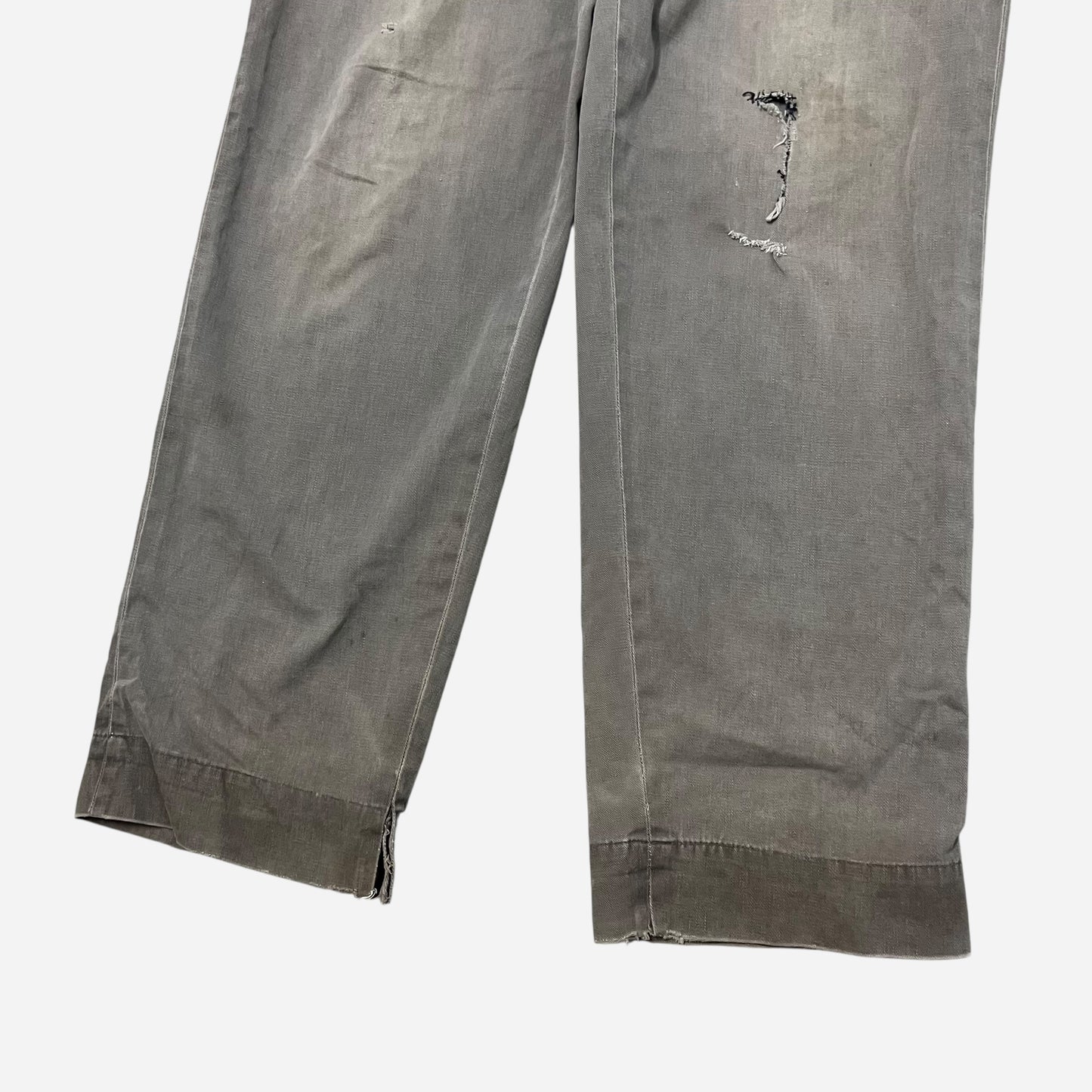 1960s Big Mac repaired gray chinos (33w)