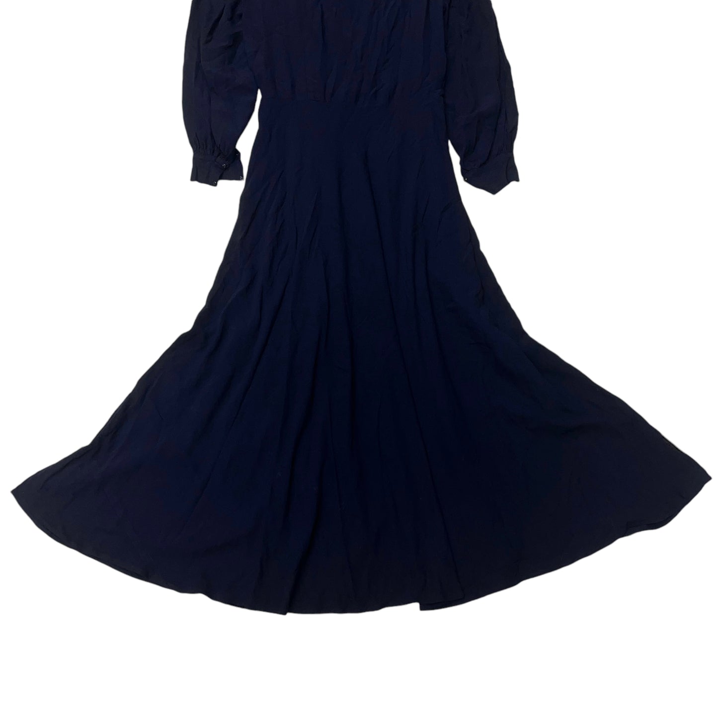 1930s Women’s Navy blue star studded embellished dress (M/L)