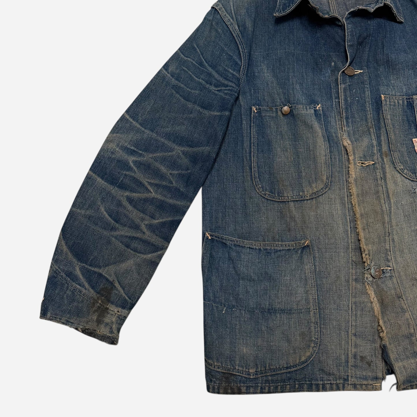 1940s Cone mills denim chore jacket (M/L)
