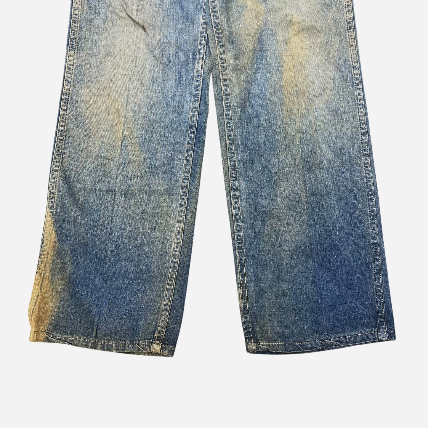 1940s Crown donut button fly denim jeans as is (28w)