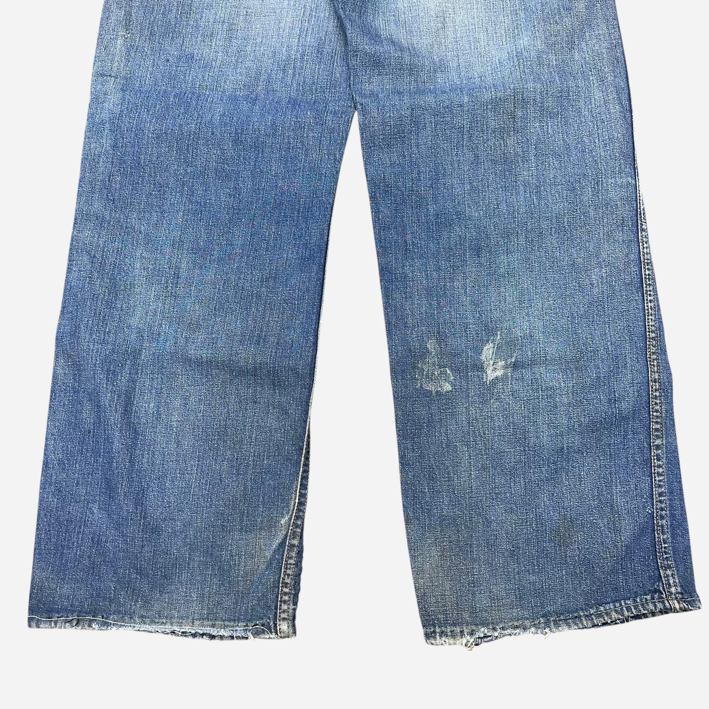 1940s Unbranded donut button fly carpenter denim jeans (32w)