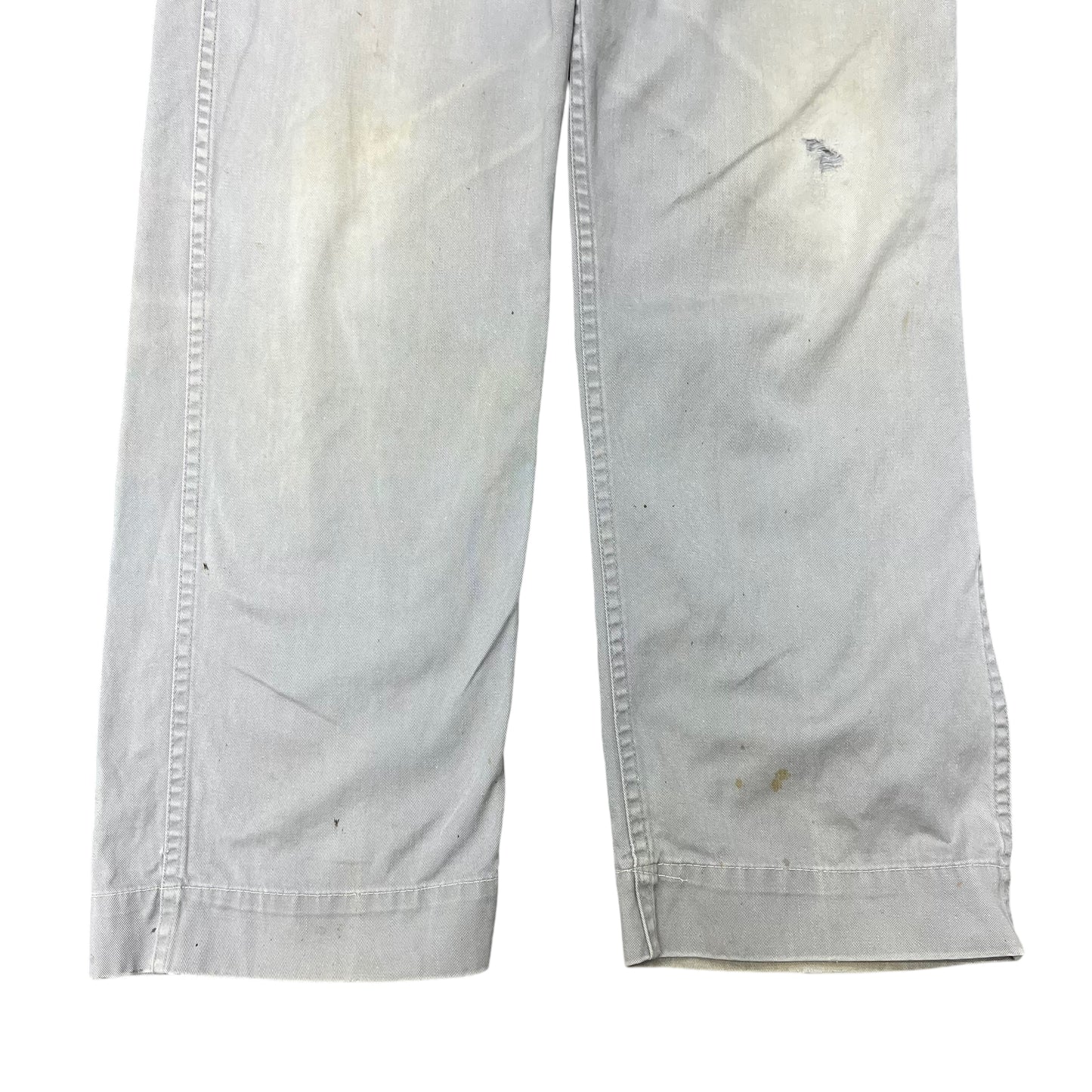 1950s Grey sail cloth work pants (30w)