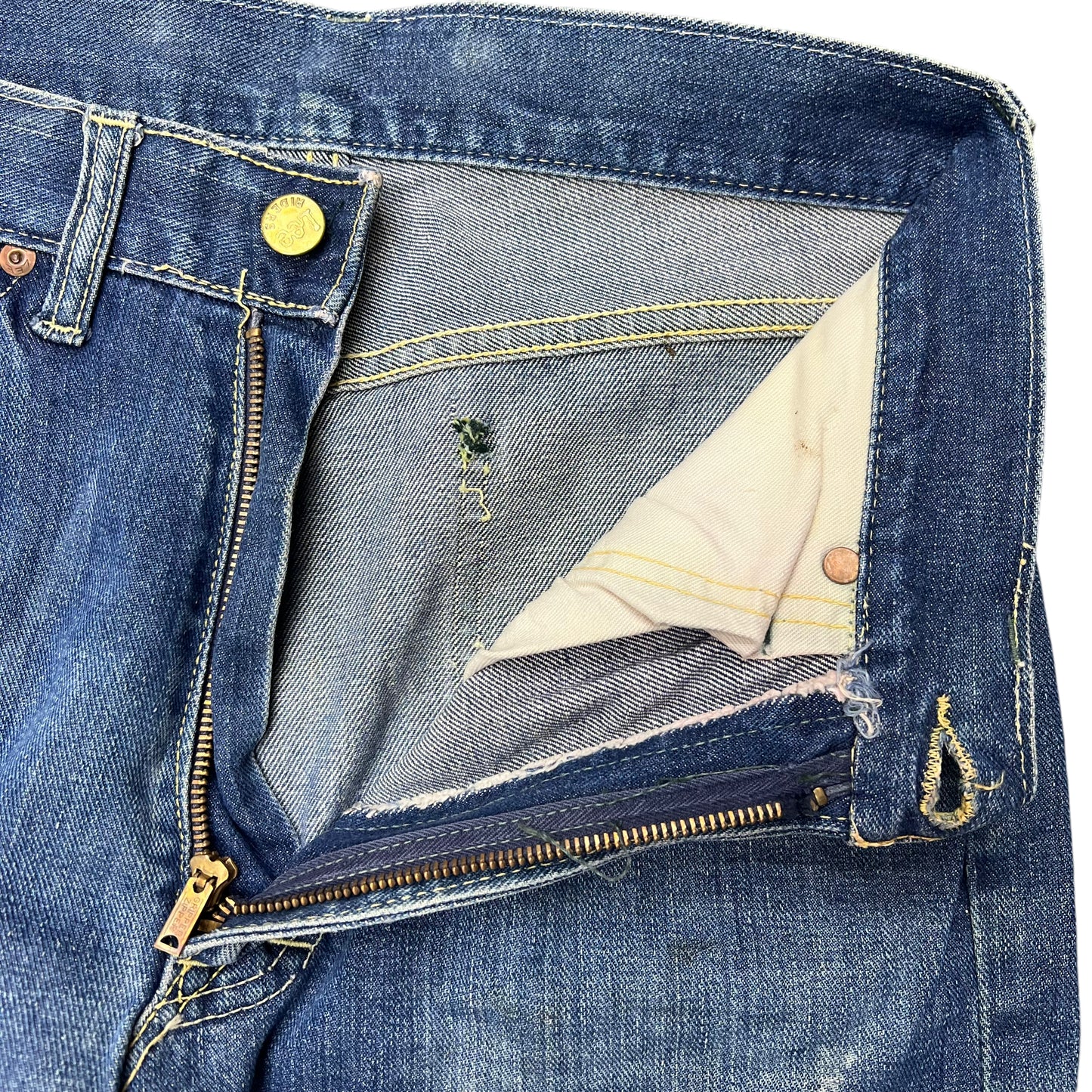 1950s Lee Riders half selvedge denim cowboy jeans (29w)