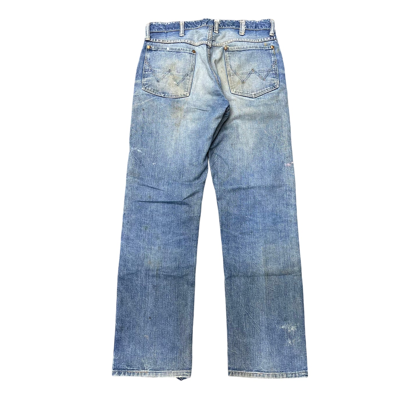 1950s Wrangler Blue Bell distressed cowboy denim jeans (30w)