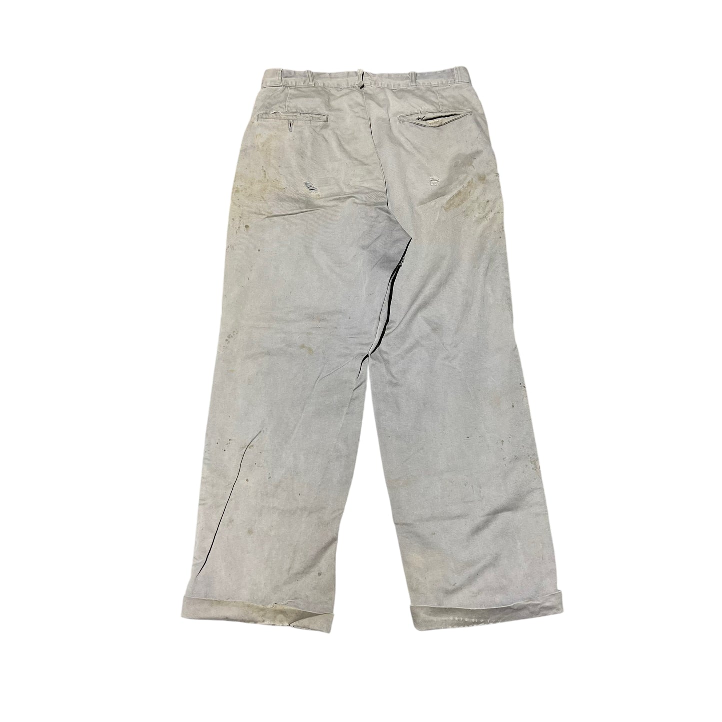 1950s Gray distressed Red Camel chino work pants (32w)