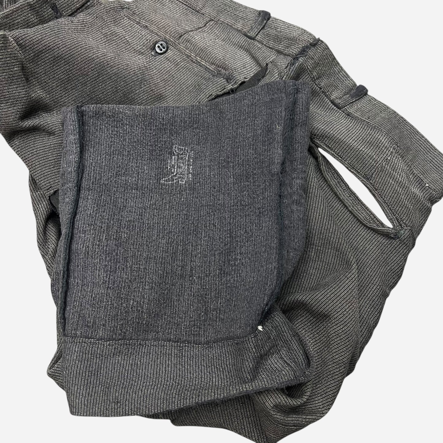 1940s Stifel moleskin salt and pepper button fly work pants (32w)