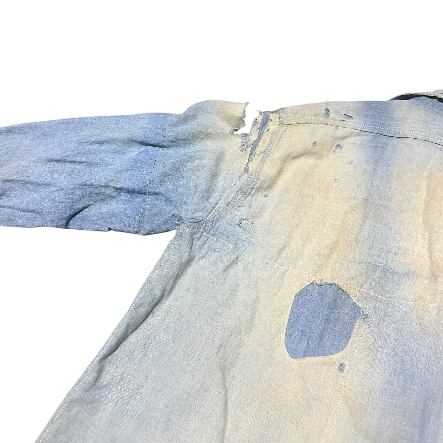 1940s 1950s Repaired Hercules chambray (M/L)
