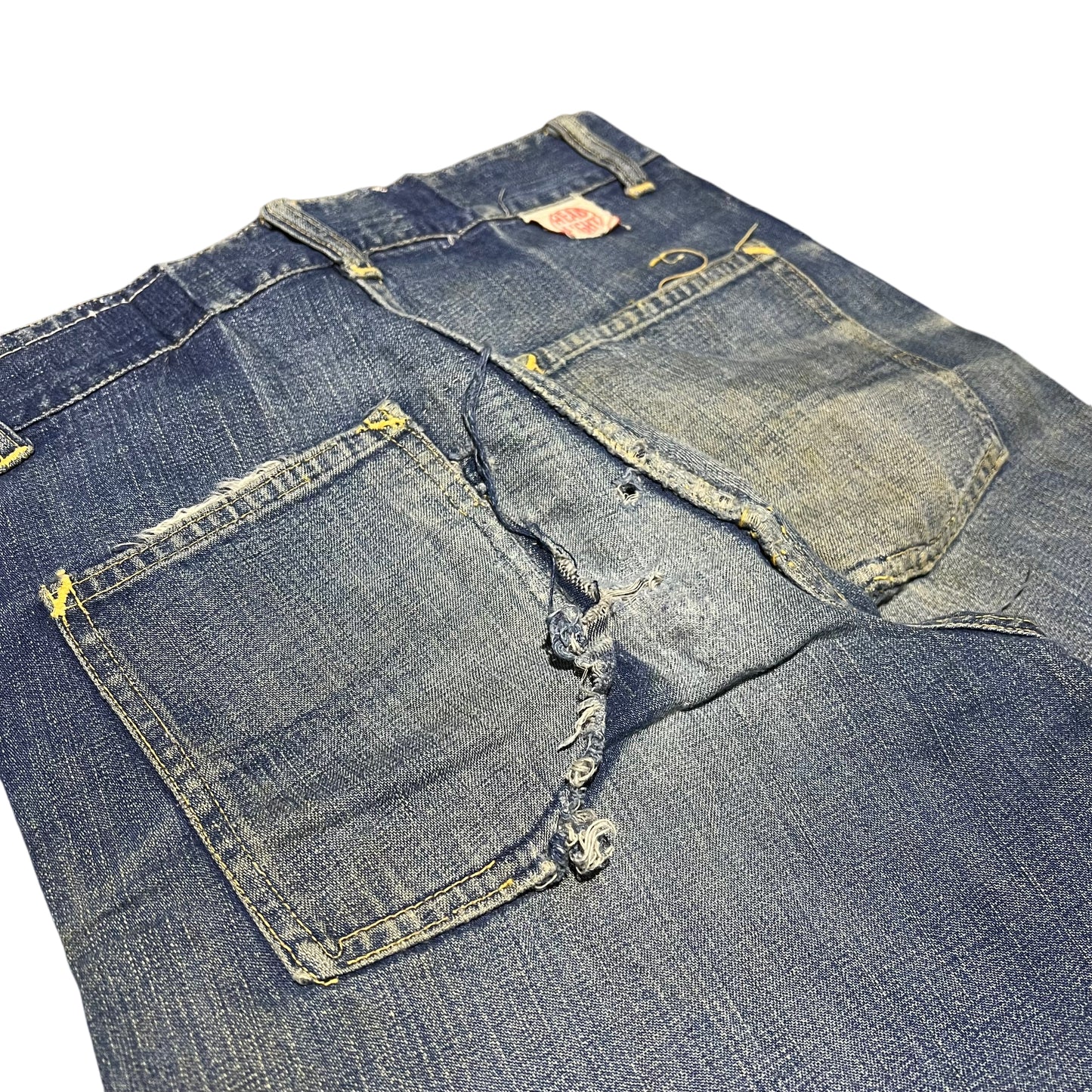 1940s Headlight mule flap pocket denim jeans (26w)
