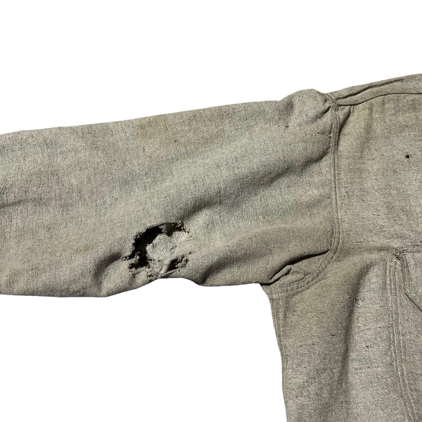 1920s Grey wool pull over work shirt (M/L)