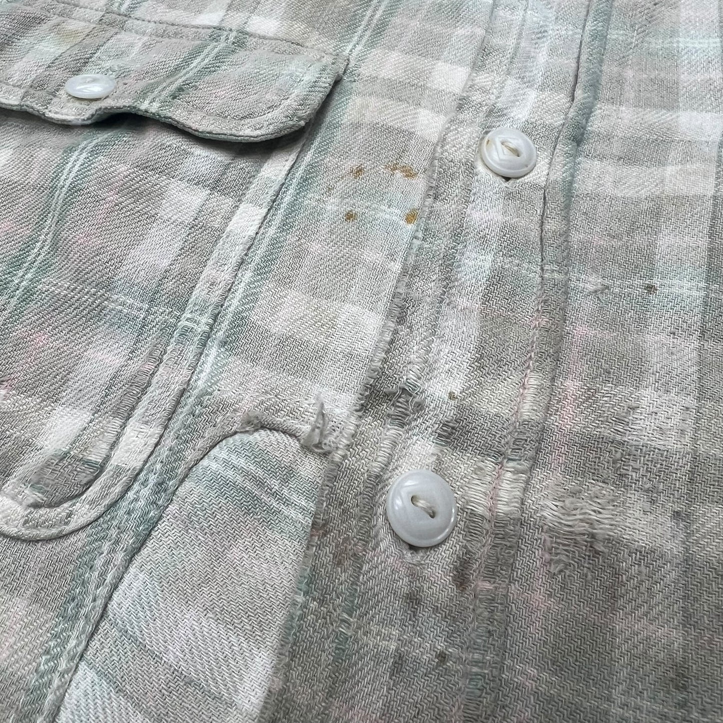 1940s Big Yank plaid cotton flannel (L)