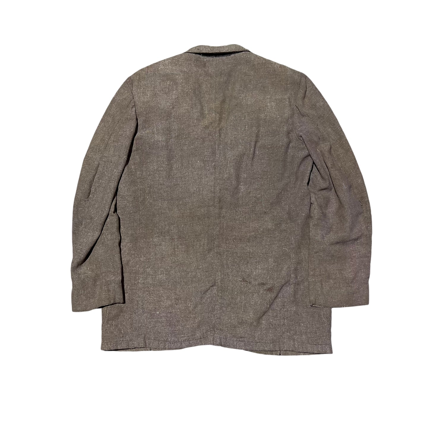 1930s Brown wool/linen suit jacket (M)