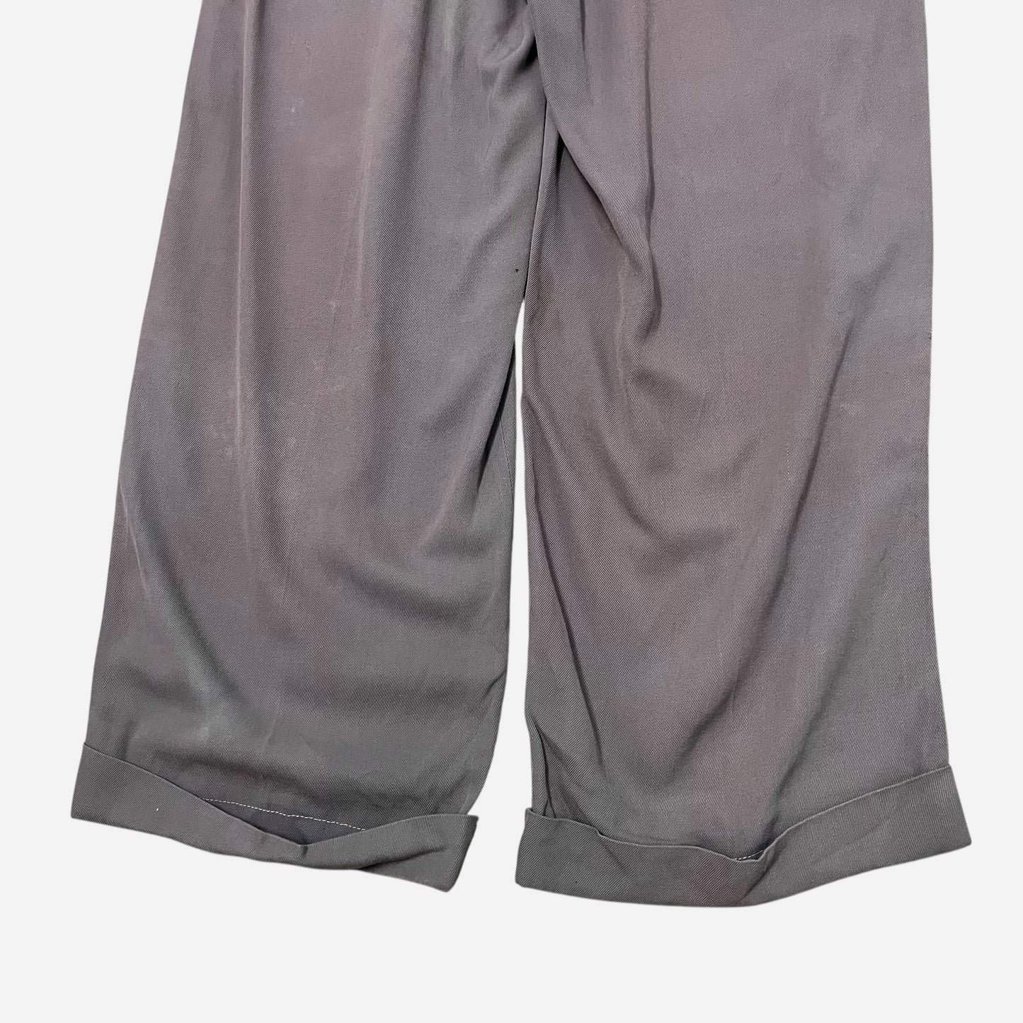 1950s Light purple rayon cotton pleated pants (32w)