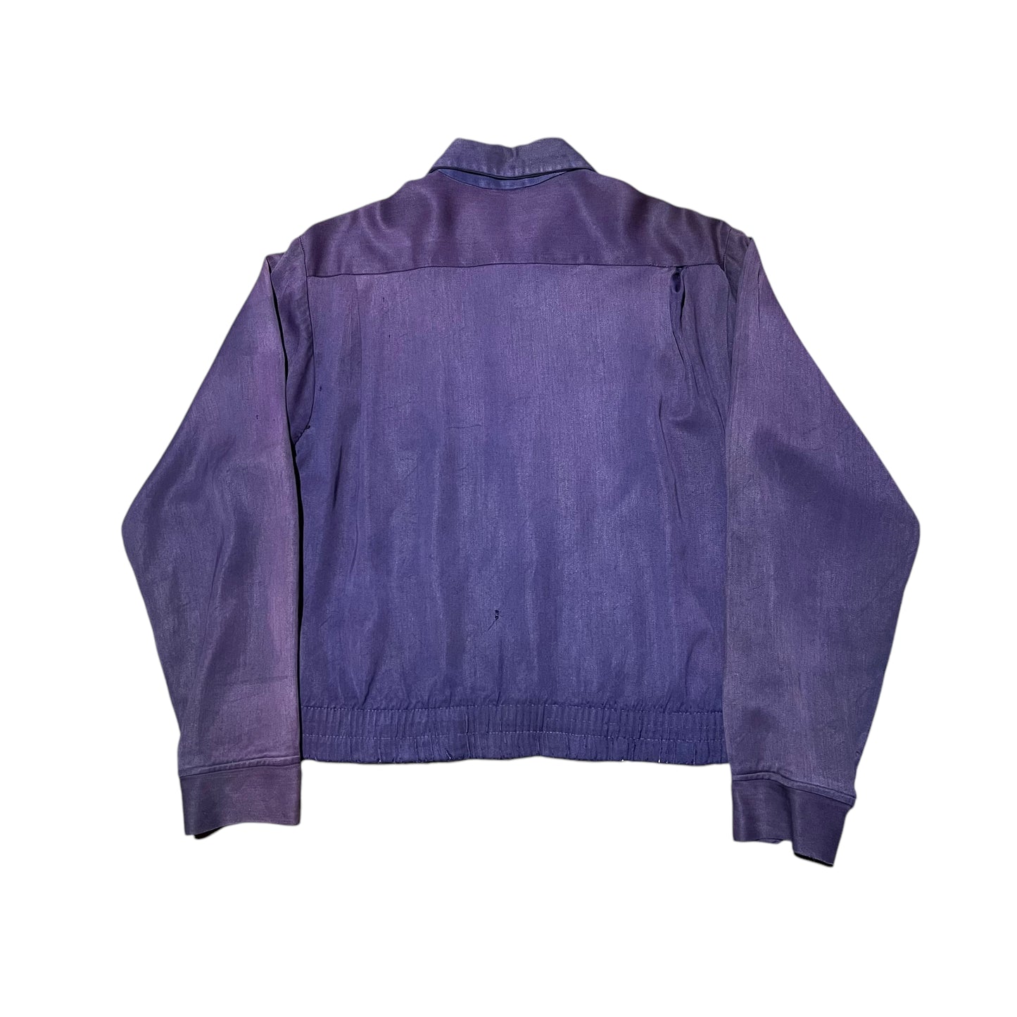 1940s 1950s Purple rayon sportswear jacket (M)