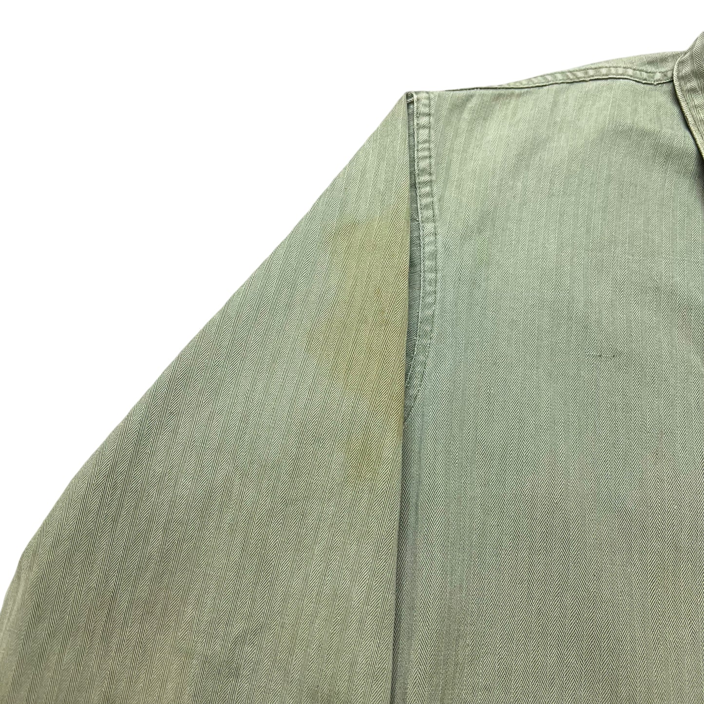 1950s USMC Korean War P41 USN worn HBT shirt jacket stenciled “Doc” (M)