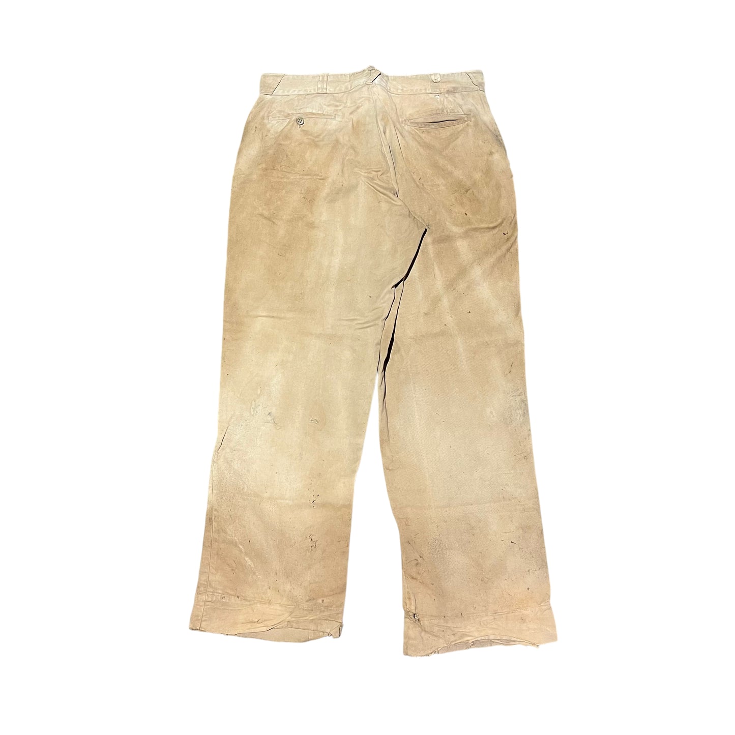 1950s Anvil sail cloth khaki chino work pants (35w)