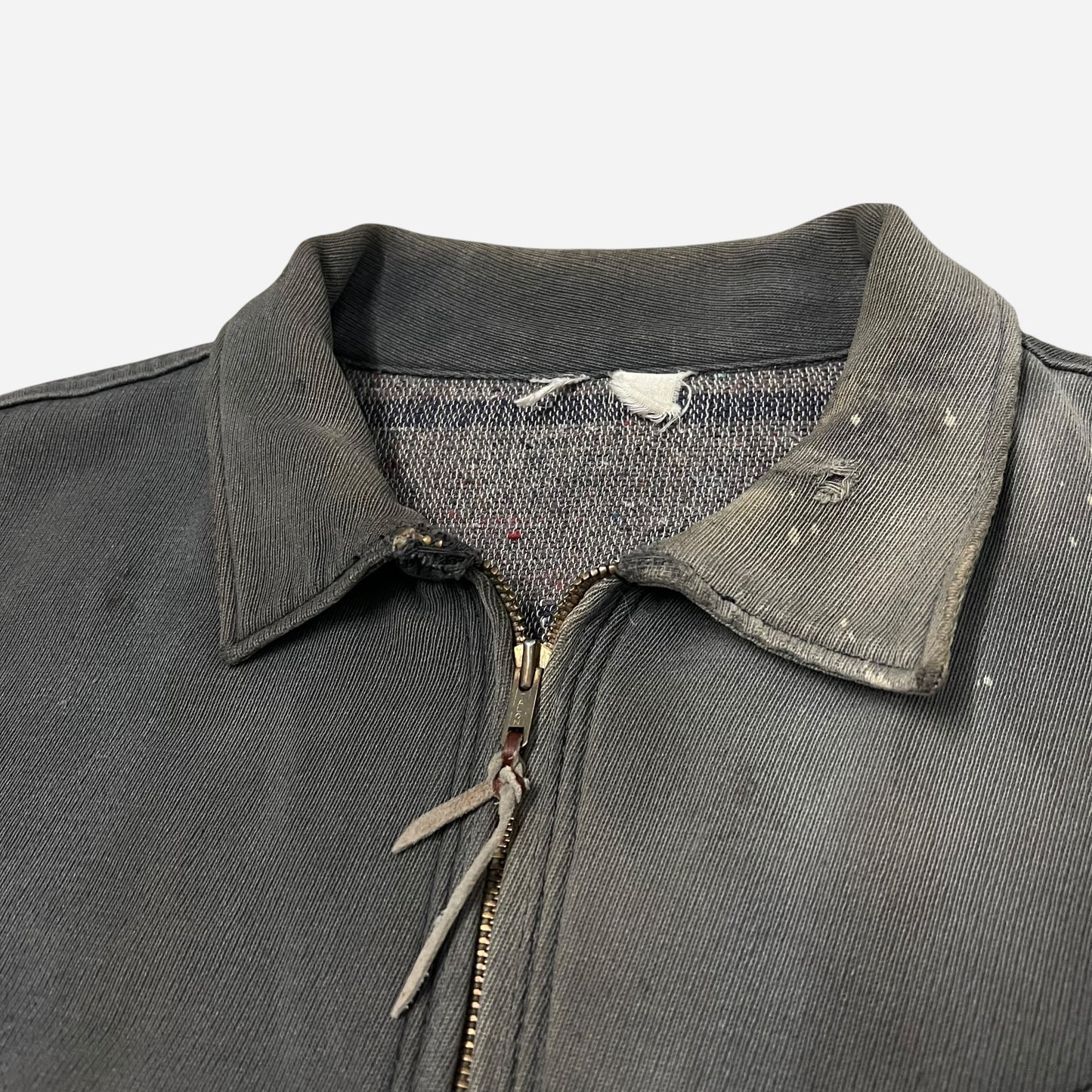 1950s Sun faded black cotton whipcord jacket (XL)