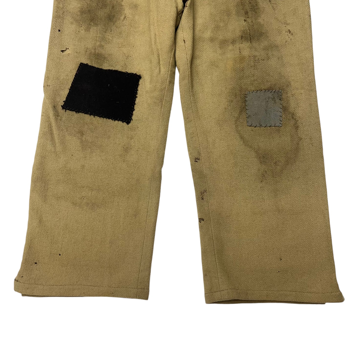 1890s-1920s Civil War theatrical costume pants patched wool (35w)
