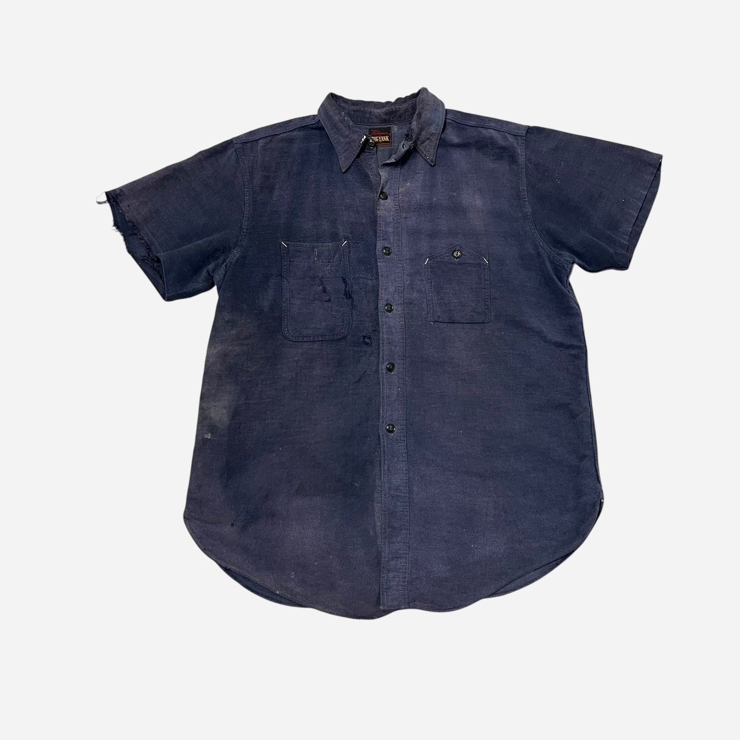 1940s Big Yank mountain pocket cotton shirt flannel (L)