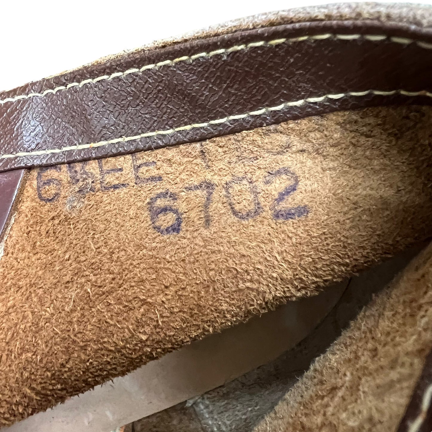 1950s NOS Lion Brand brown leather work boots (Men’s 6.5 Women’s 8)
