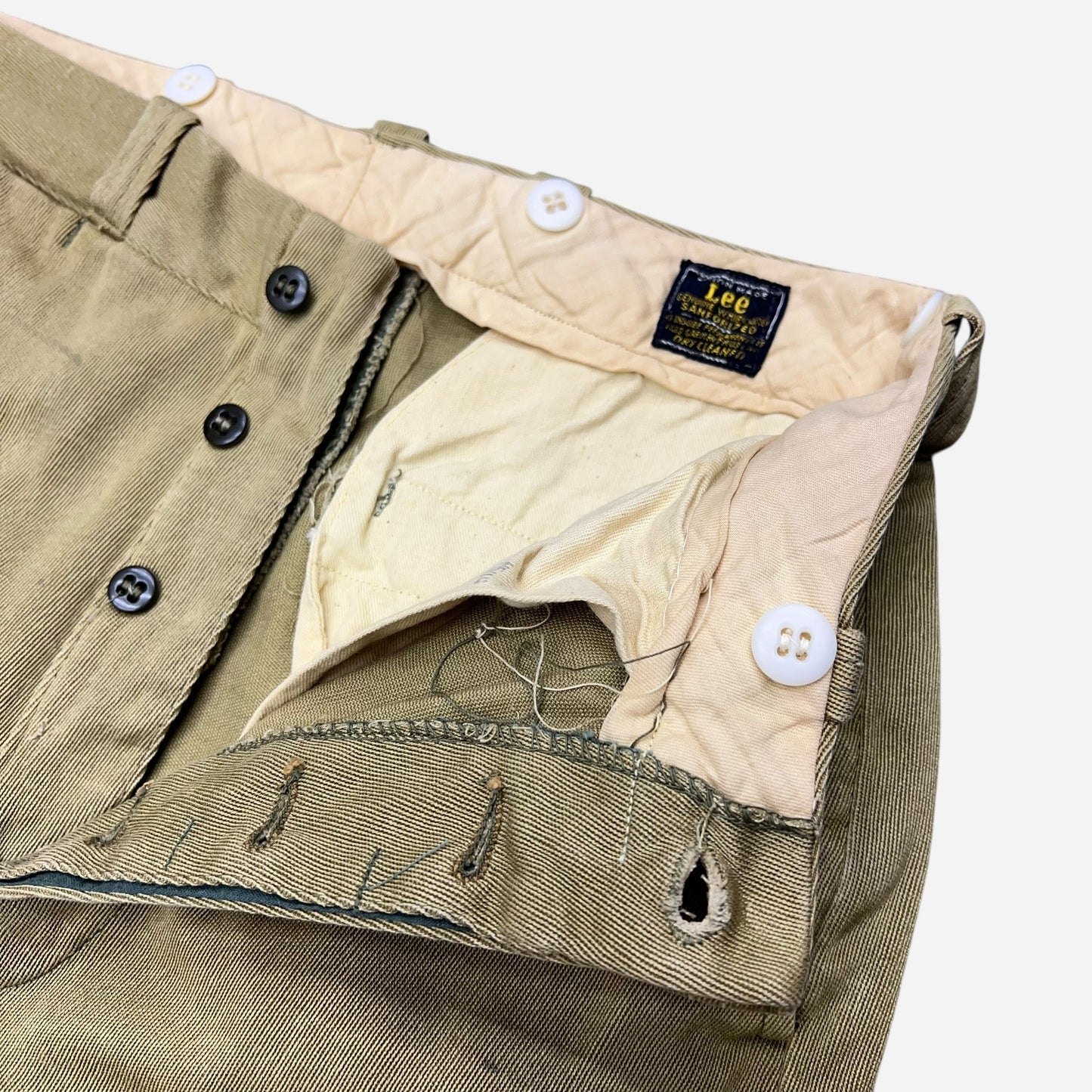 1950s Lee whipcord button fly work pants (29w)