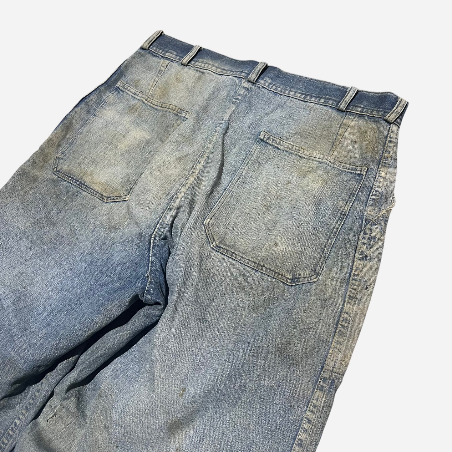 1940s WWII USN 2nd pattern denim dungarees (33w)